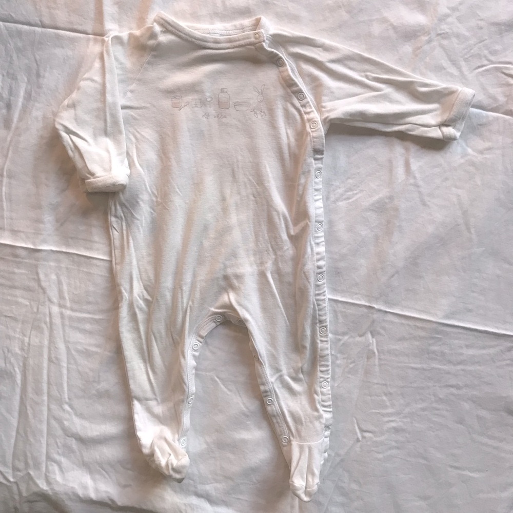 Petit Bateau bunny-print sleep and play
